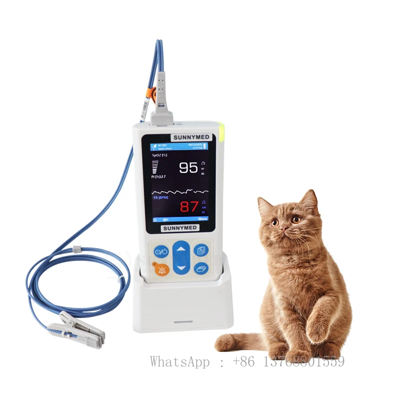 SY-W001N Handheld Animals Veterinary Pulse Oximeter Dogs Cats Oximetry