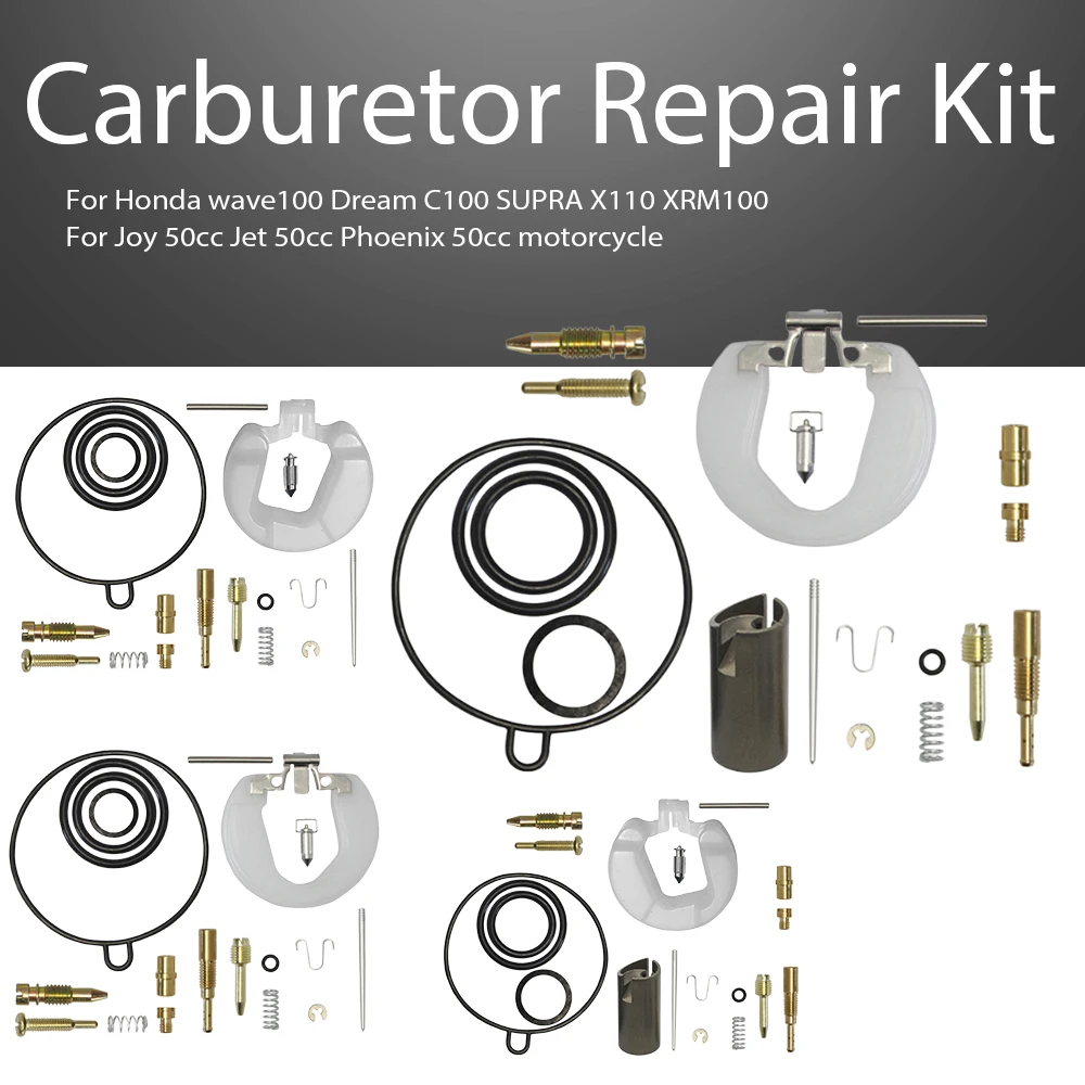 

PZ19 19mm Carburetor Repair Rebuild Kit For Honda wave100 Dream C100 SUPRA X110 XRM100 Joy 50cc Jet 50cc Phoenix 50cc motorcycle