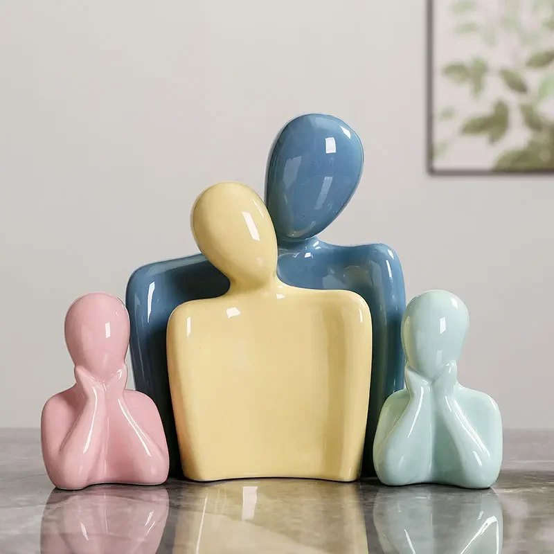 

New Creative Products Factory Best Sellers Ceramic Home Decoration Colored Home Sets Home Gift Decoration