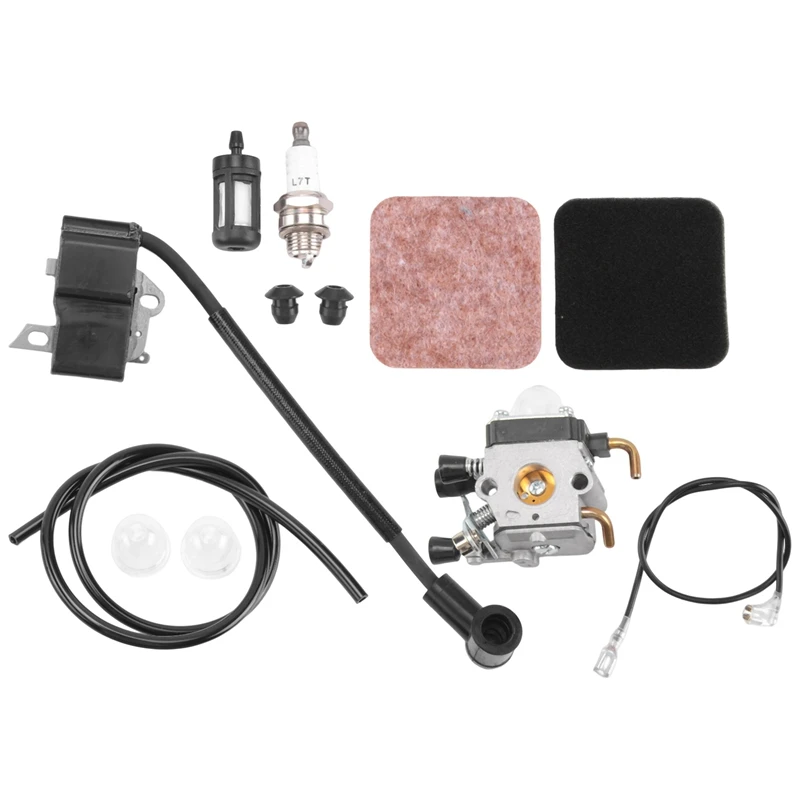 Ignition Coil Carburetor Kit For STIHL Fs80r Fs85 Fs80 Hs80 Ht75 Hs75 Hs85 Km85 Carburetor