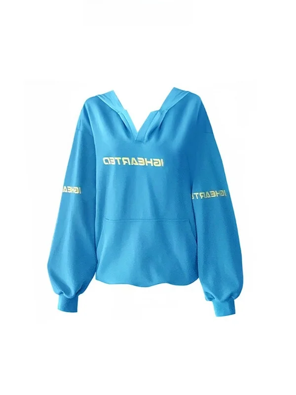 

Bajia Private Label Zhang Ruolan 360G Exclusive Dyeing Color Blo Hoodie Jaet Women's Loose Fit Long Sve Hooded Sweatirt