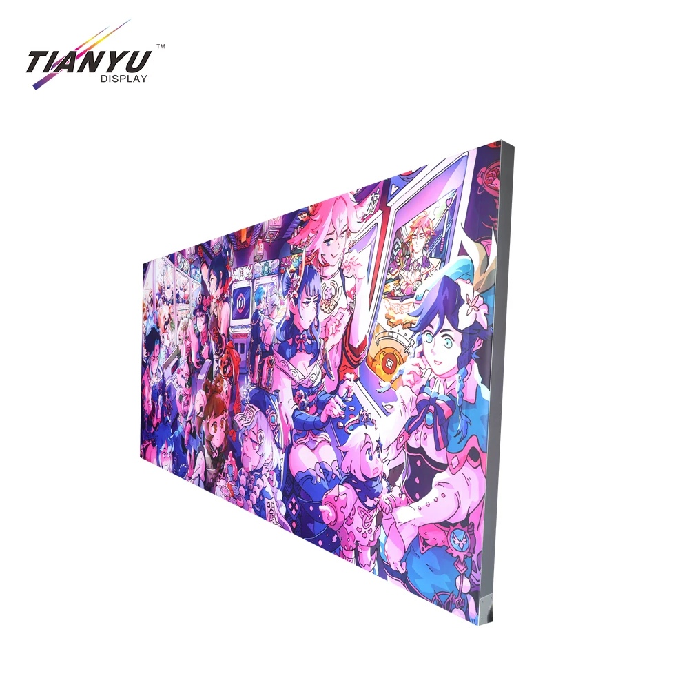 Big Size Custom Fabric Aluminum ultra Slim Advertising Uv Led Light Box Display Sign 3d SEG Anime Lightbox