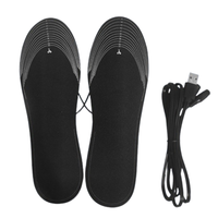 Cuttable USB Heated Shoe Insoles Rapid Heating 3 Gear Control Electric Foot Warming Pad Washable Non-Slip Feet Warmer Sock Mat