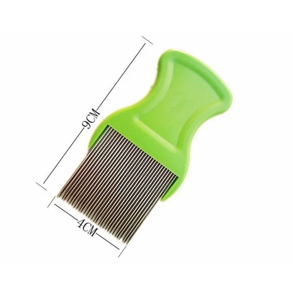 Stainless Steel Kids Hair Terminator Lice Comb Nit Free Rid Headlice Super Density Teeth Remove Nits Comb Hair Tool Dropshiping