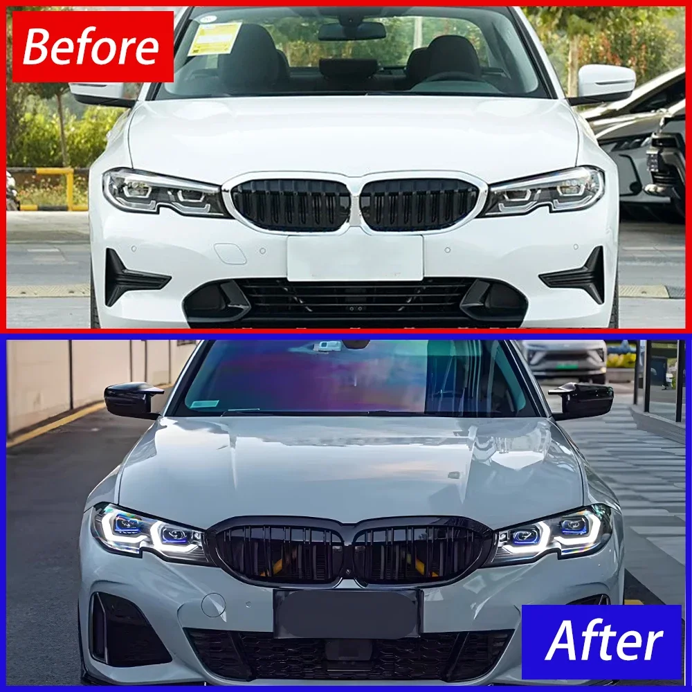 لسيارات Bmw 3 Series G20 G28 320I 325I 330I 2020-2022 Led مجموعة المصابيح الأمامية للسيارات ترقية ملحقات عالية الجودة عدسة العرض