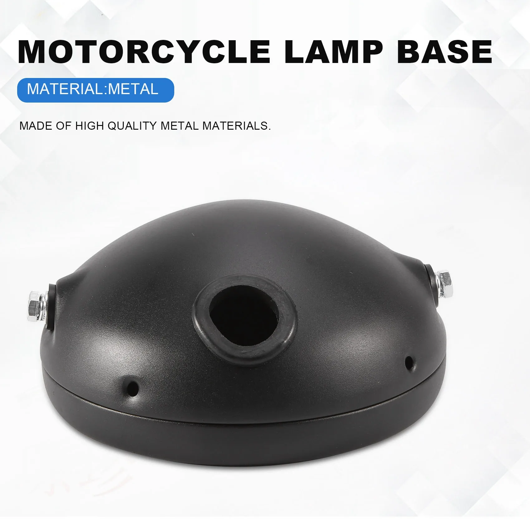 Motorcycle Headlight Base 7-Inch Retro Motorcycle Modified Headlight Base LED Headlight Shell Base