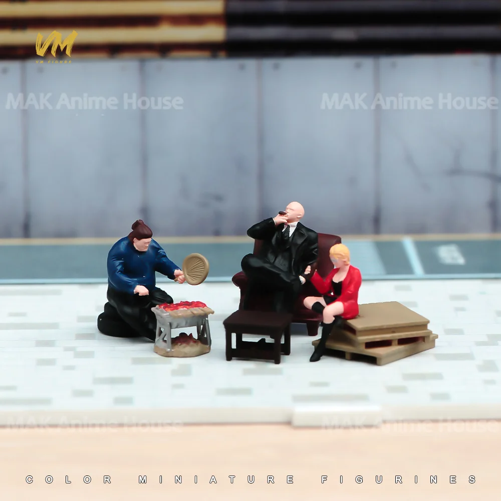 Miniature Figures 1/87 1/64 1/43 1/24 1/18 Fashion New Chinese Cheongsam Sisters Model Prop Creative Toys Dolls