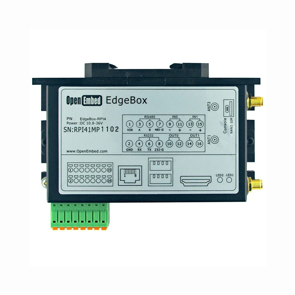 Free Shipping IOT PLC Control System Industrial Gateway RS485 Programmable Logic Controller 4G 32G WIFI CAN SCADA