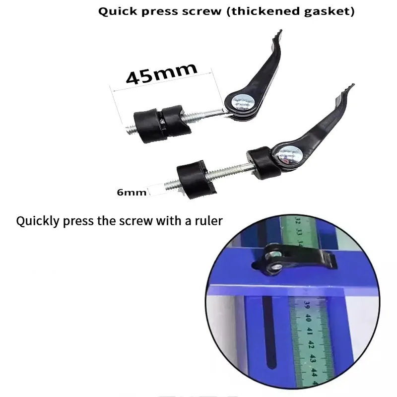 High Quality Quick Press Screw Attaching Clamp 6mm Thread Lawn Mower Handle Knobs Nut Bolt Lawn Mower Push Cutter Accessories