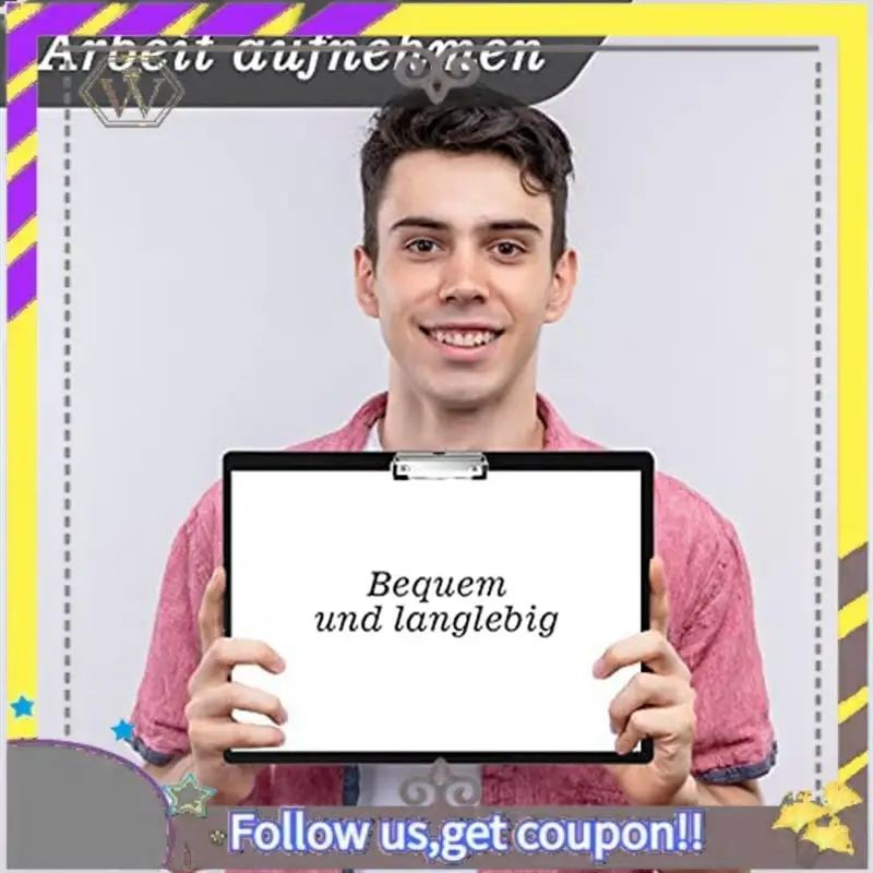 

New Pack Of 2 A3 Clipboard Clipboard Black + White For Hanging For Office Kitchen Workshop