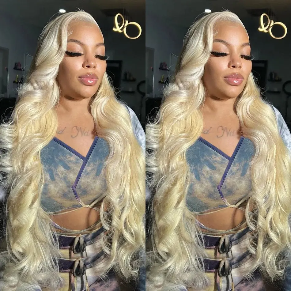 Rosabeauty 613 Blonde  HD Transparent Body Wave 13x6 Lace Front Human Hair Wig For Women Brazilian Lace Frontal Wig PrePlucked