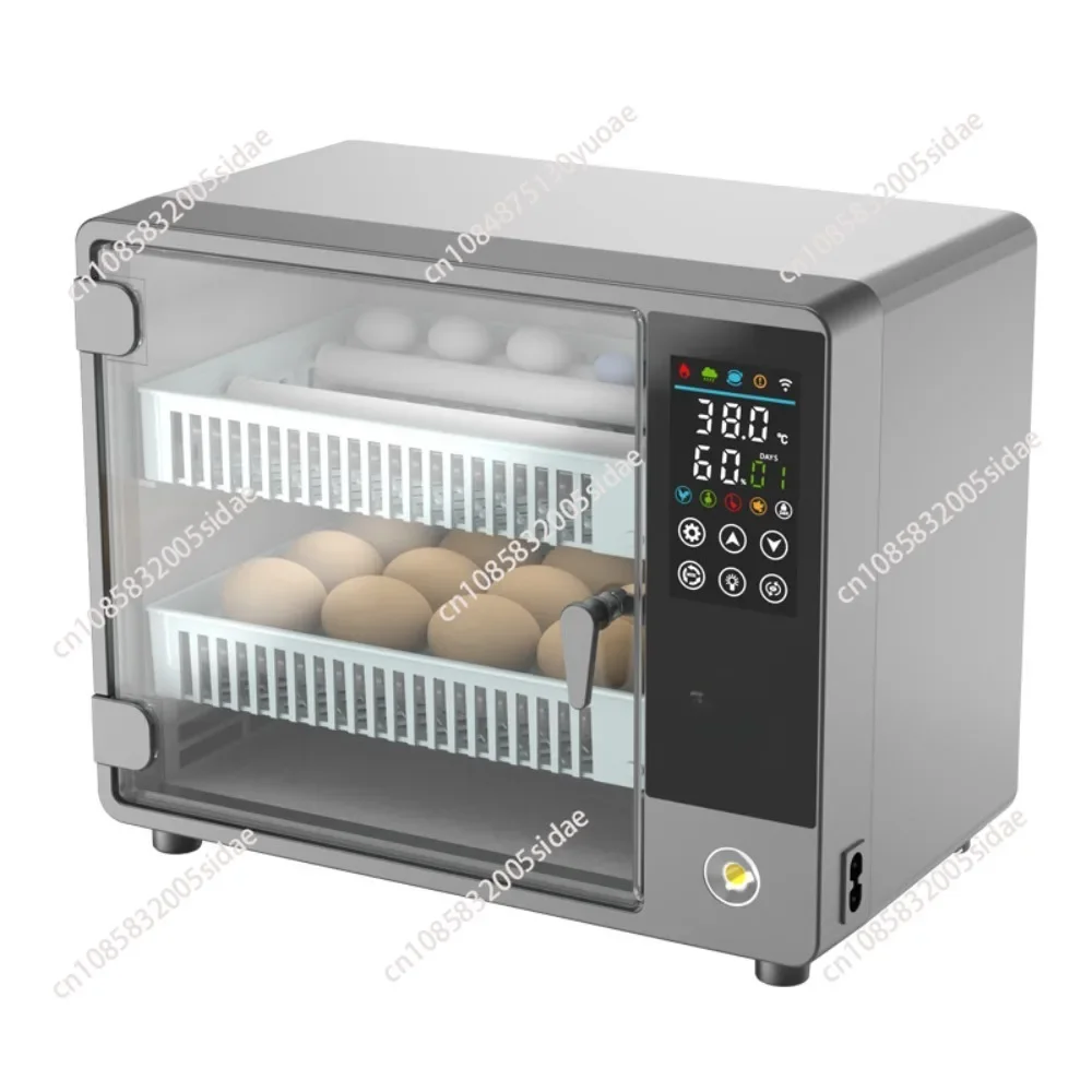 24 Eggs Incubator With Drawer Type Egg Incubator  With Automatic Waterbed Replenishment Temperature Control Touch Screen