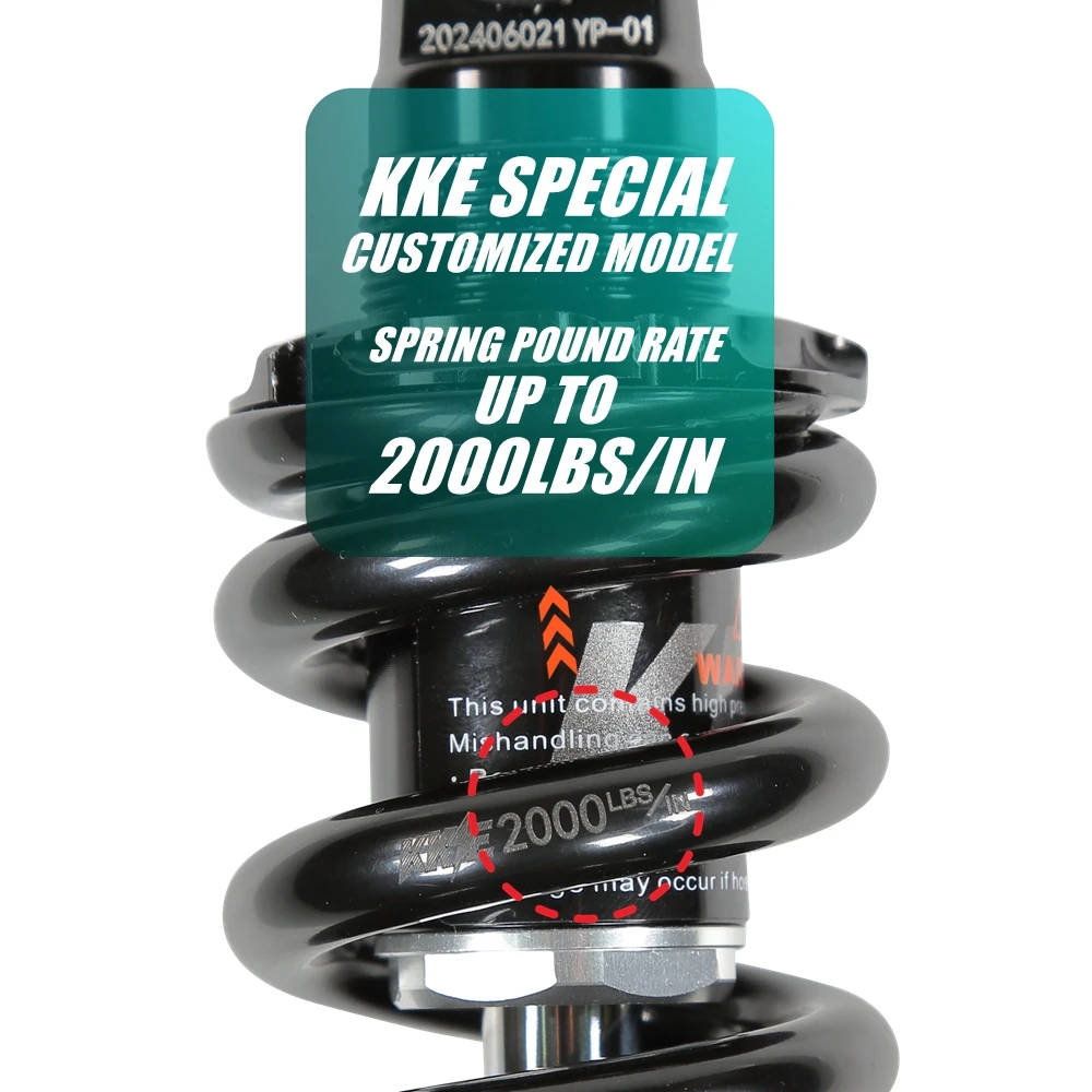 KKE 135mm 2000LBS/IN Variable Damping Shock Absorber for Electric Scooter VSETT 10 APEX ZERO 10X KUGOO G1 KAABO WOLF KING GTR 11