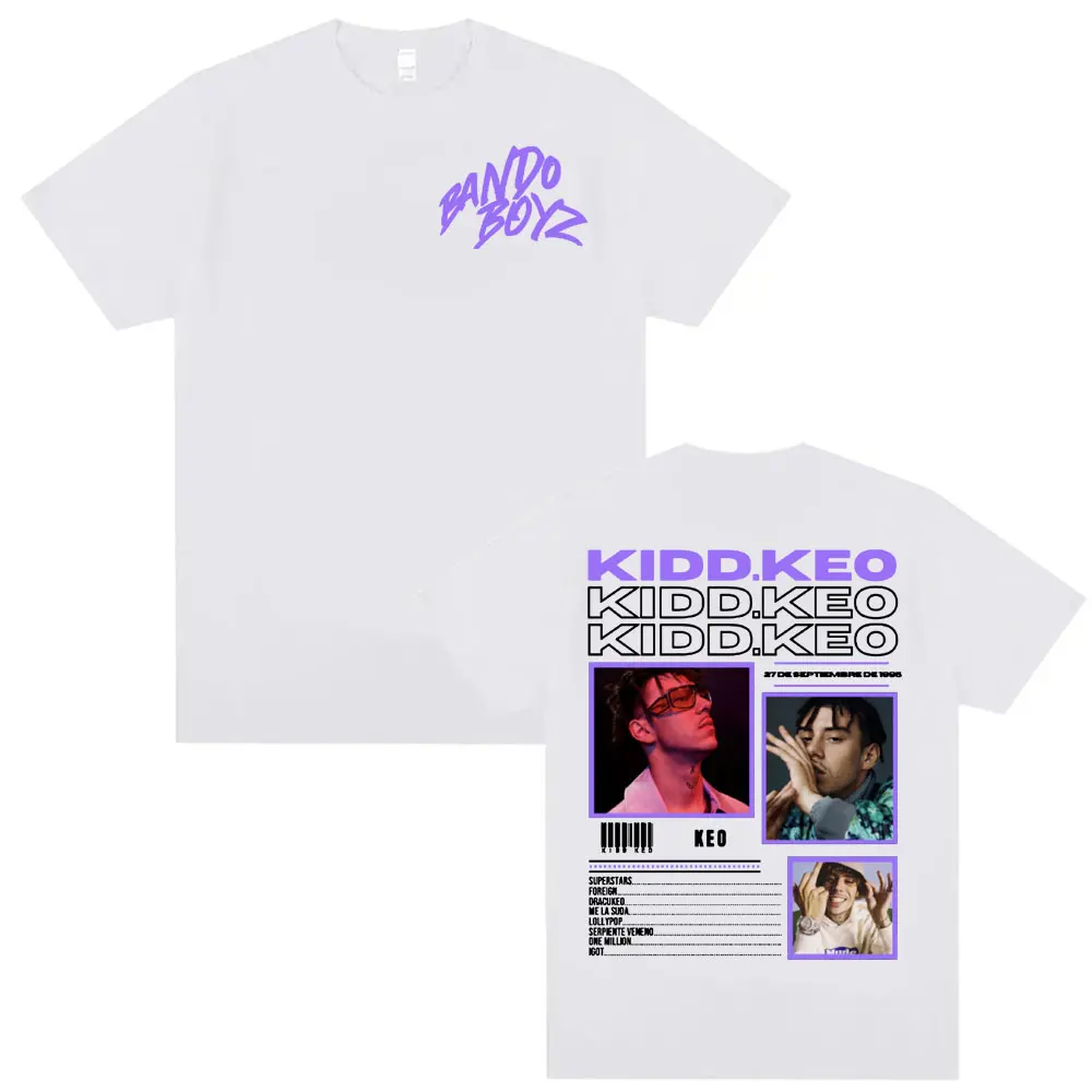 Tee New Arrival Mens Clothes Shirt Homme Graphic T-Shirts Men Tshirt for Men Ropa Hombre Rapper Kidd Keo Bando Boyz Tour