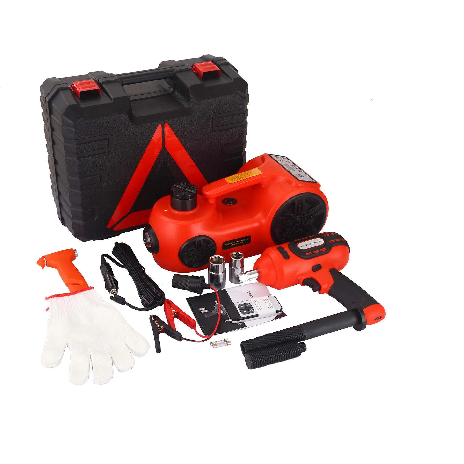 Portable car electric jack Outdoor vehicle Emergency tool Hydraulic car multi-function jack cover