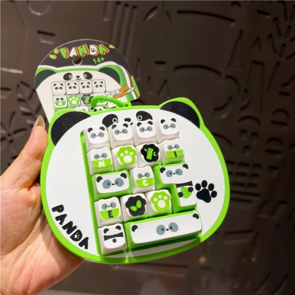 Cartoon 16-Tasten-Tastatur-Schlüsselanhänger Panda Clicker Sound Tastatur-Clicker Schlüsselanhänger mit Drucktasten Tragbarer Fingerspitzen-Knopf-Schlüsselring – Detail 9