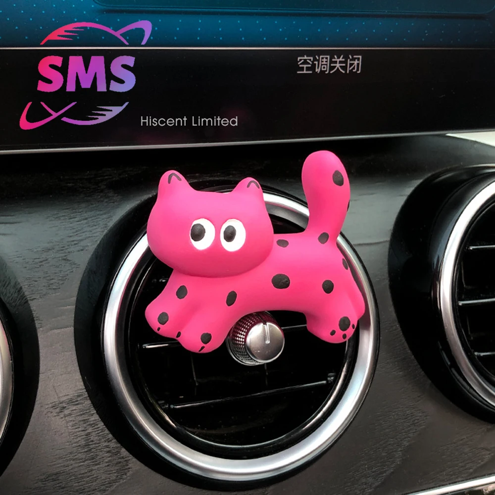 

Kitten car air conditioning air outlet decoration Car aromatherapy diffuser with perfume For BMW Mercedes-Benz Toyota