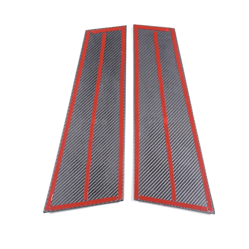 

1Pair Real Carbon Fibre Centre Pillar Trim Panels Parts For 2022-2023 BMW 4 Series 4-Door Version Window Column Molding Strip