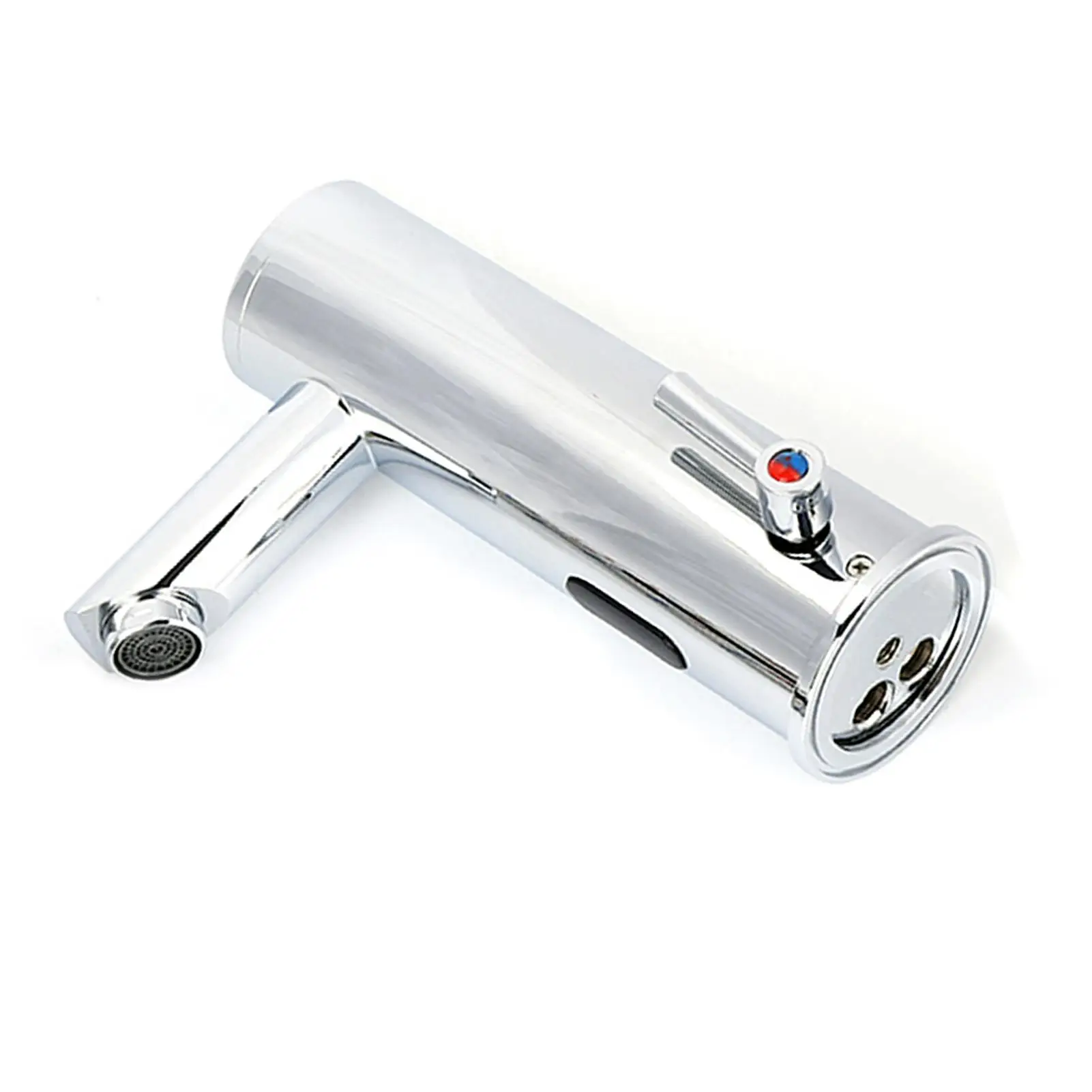 مستشعر الأشعة تحت الحمراء الأوتوماتيكي للحمام والمطبخ وصنبور نحاسي ساخن وبارد بمقبض واحد وحنفية خلاط مياه نحاسية