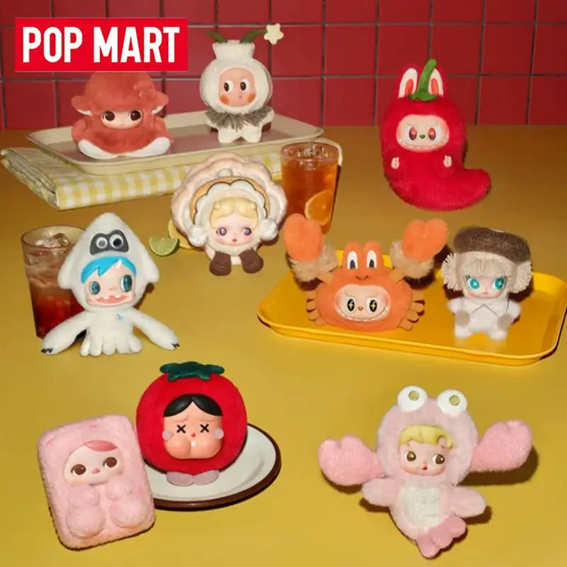 POP MART DIP FOR FUN Series Plush Pendant Blind Box Mystery Box Doll Cute Anime Figure Guess Bag Toys Desktop