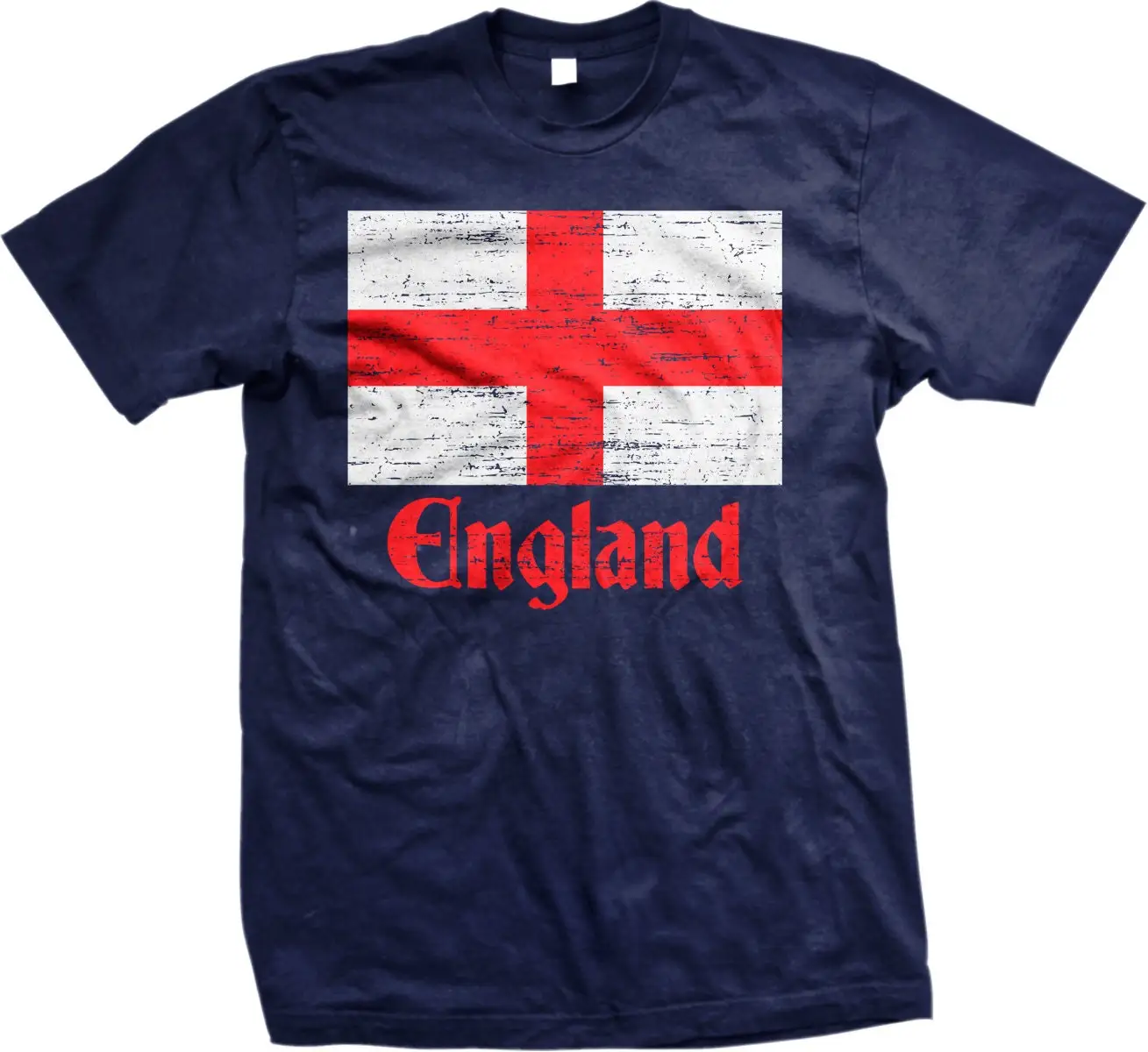 Flag of England St George's Cross English Men's T shirt NOFO_00036