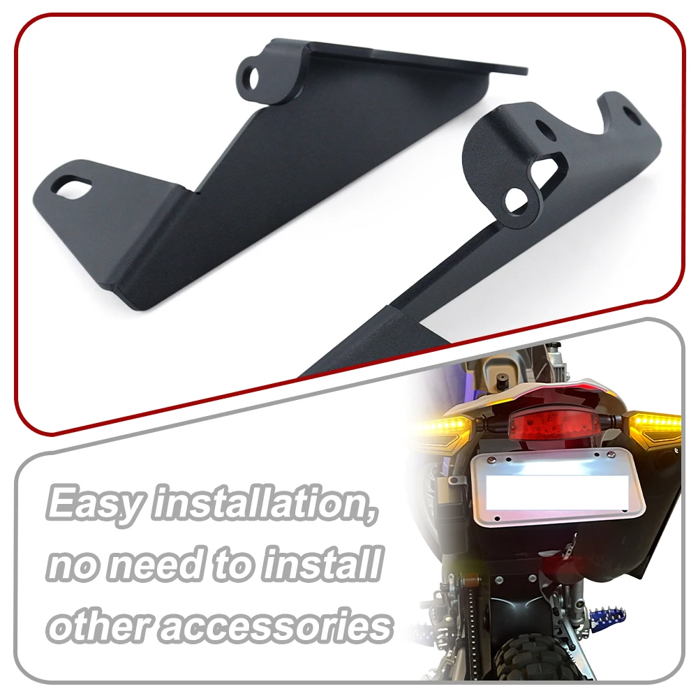 Fit For Yamaha WR250R WR250X All Year Motorcycle Tail Tidy License Plate Holder Bracket Fender Eliminator Kit Aluminum Black