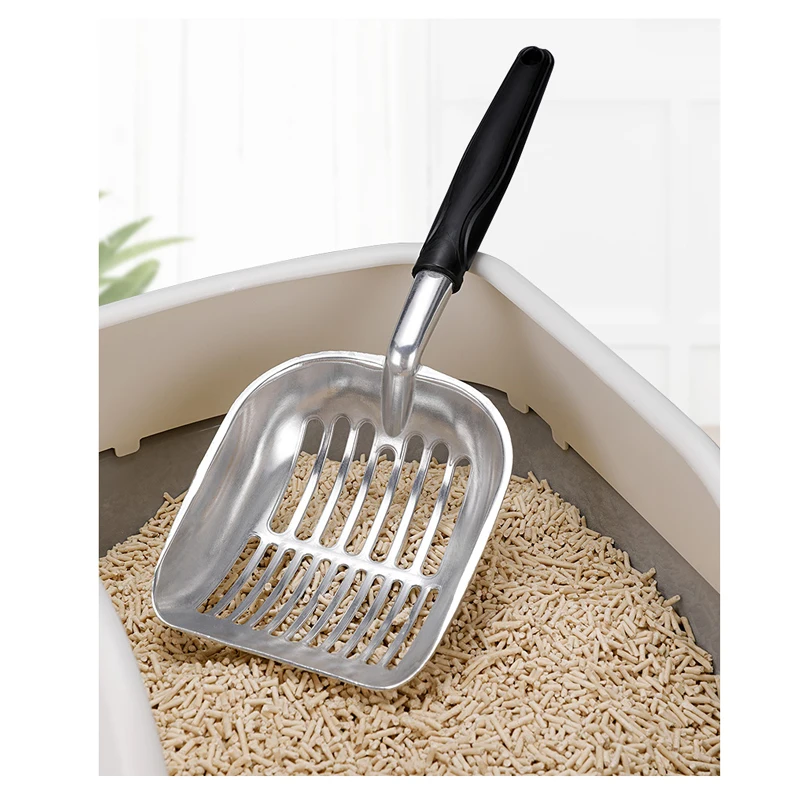 Cat Litter Shovel Artifact Small Pore Metal Large Spoon Tofu Litter Bentonite Cleaning Supplies Sand Sifter Filter Scoop Metal