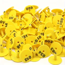 100pcs silicone livestock cattle and sheep management ear tags - durable goat and livestock identification tag Sheep ear tag Rou