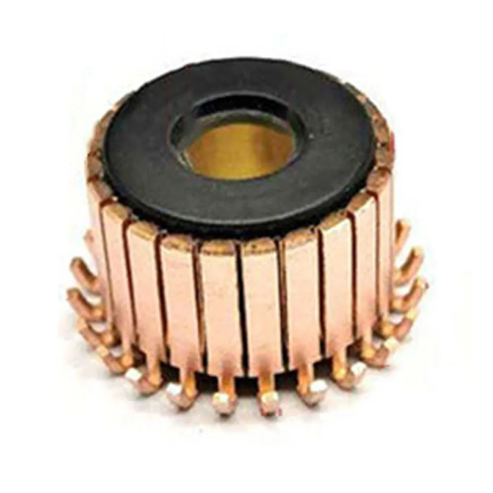 26.5 X 10 X17.8 (19.5) Mm 24P Teeth Copper Hook Type Electrical Motor Commutator DHY-2193-24 Hook Type Copper Commutator