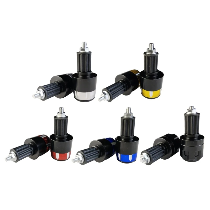

L5BC Heavy Duty Motorcycle Handlebar End Caps Waterproof Handlebar Headpieces Handlebar Bumper Plugs Pair for Customized Look
