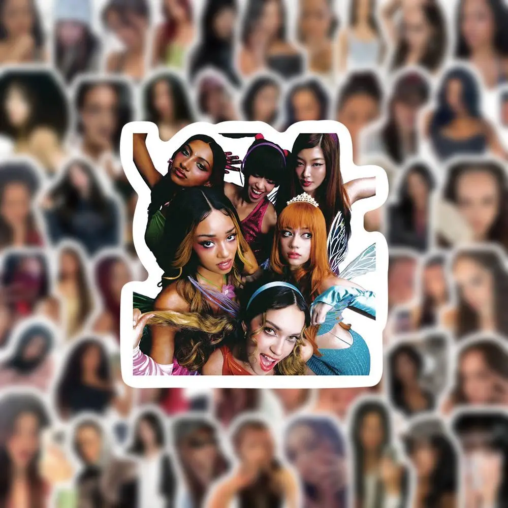 100 قطعة/المجموعة Kpop KATSEYE ملصقات PVC مقاوم للماء ذاتية اللصق ملصق الديكور دفتر مائي لارا مانون ميغان المشجعين هدية #4