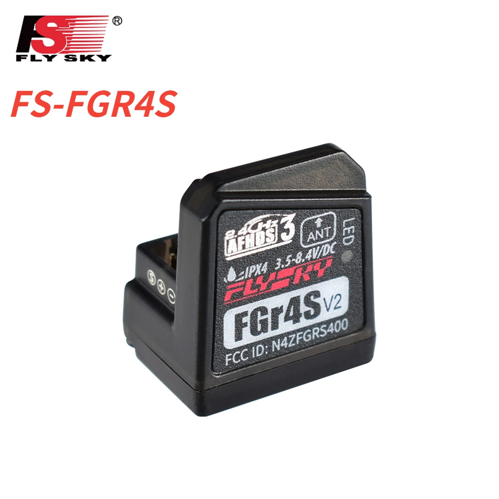 Flysky Receiver FGR4S FS-FGR4S 4CH Built-in Single Antenna Bidirectional Can Be PPM/IBUS Output for Flysky FS-FG4 Transmitter