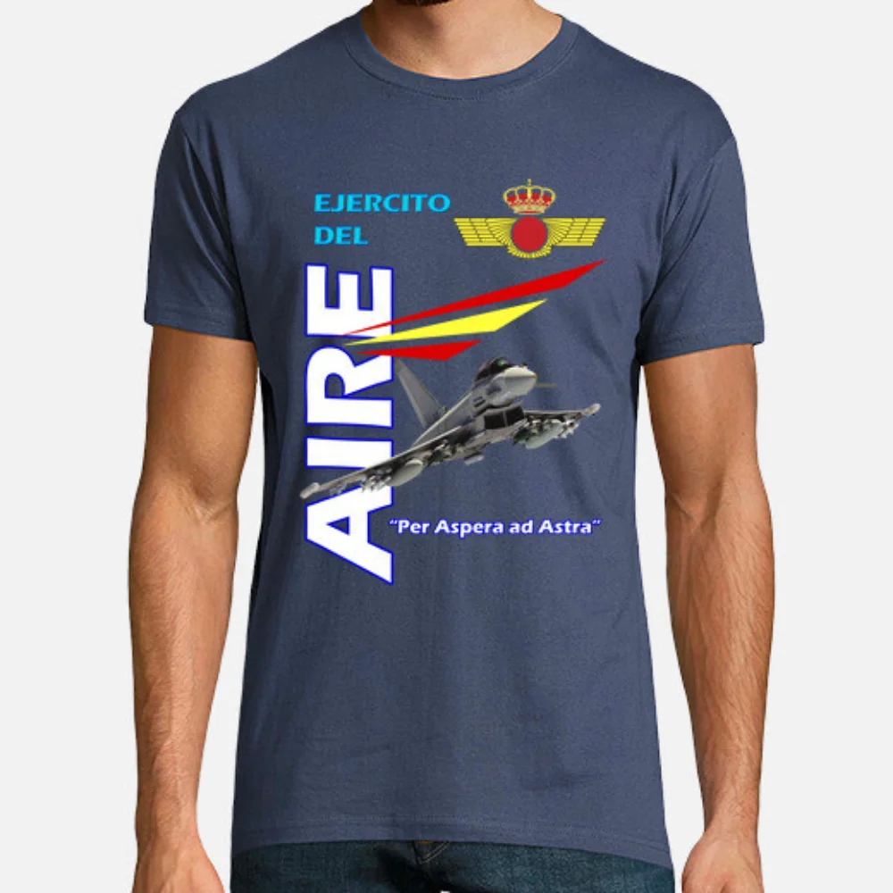 Spanish Air Force - Ejército Del Aire De España T-Shirt Short Sleeve Casual Cotton O-Neck Summer T Shirts