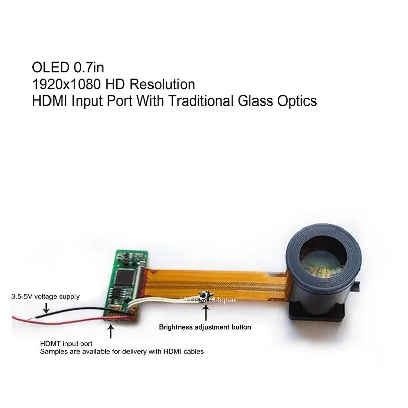 1080P High Resolution 0.7 Miniature Display OLED Miniature Display Viewfinder in stock