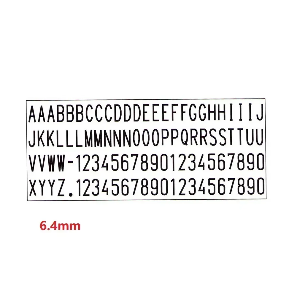 3mm/4mm/6.4mm DIY Personalised Stamp Digital Letters Plate Custom Name Address Rubber Stamp Craft Accessories Tools