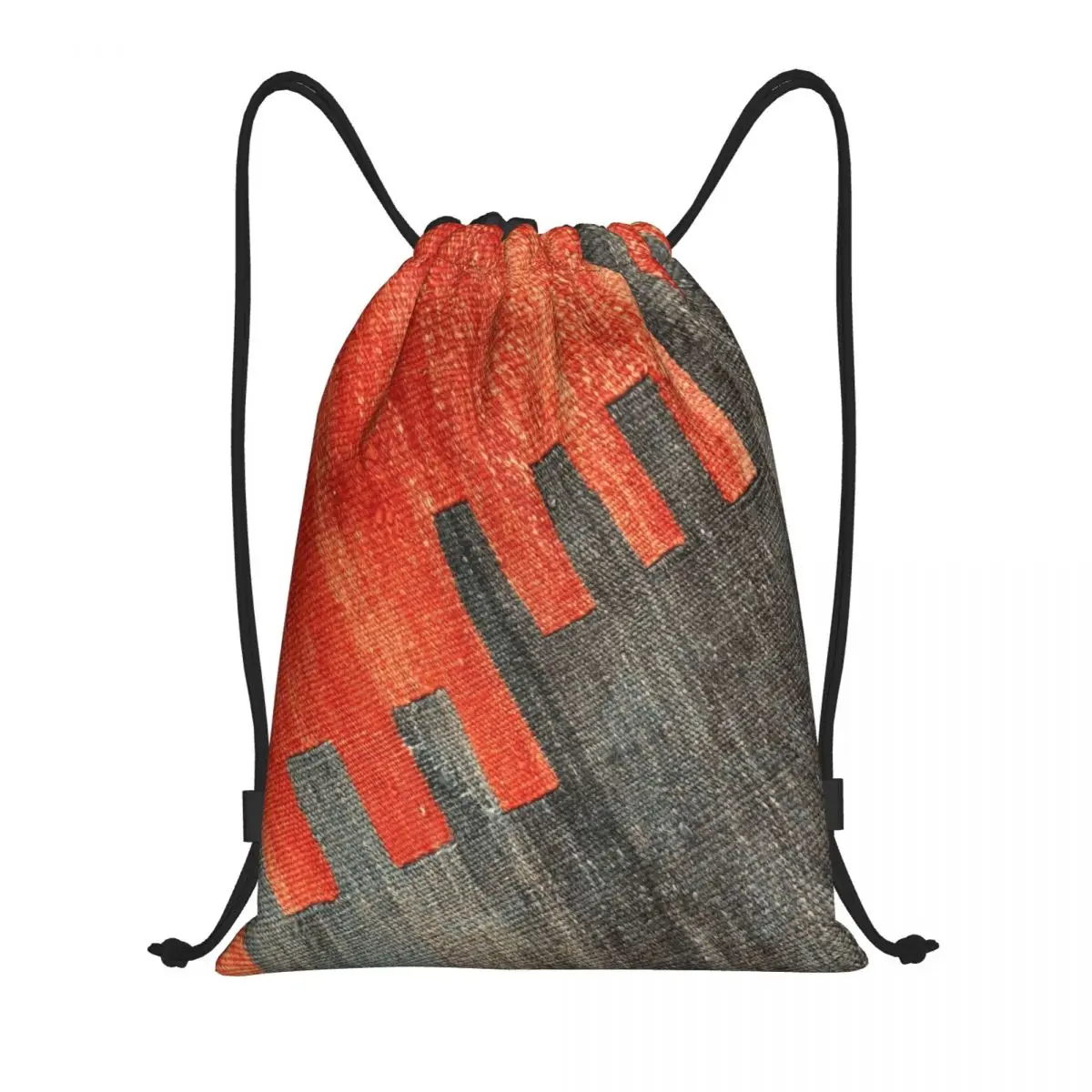 Kilim Navaho Weave Aztec Textile Drawstring Backpack Bags Lightweight Bohemian Turkish Persian Tribal Gym Sports Sackpack Sacks
