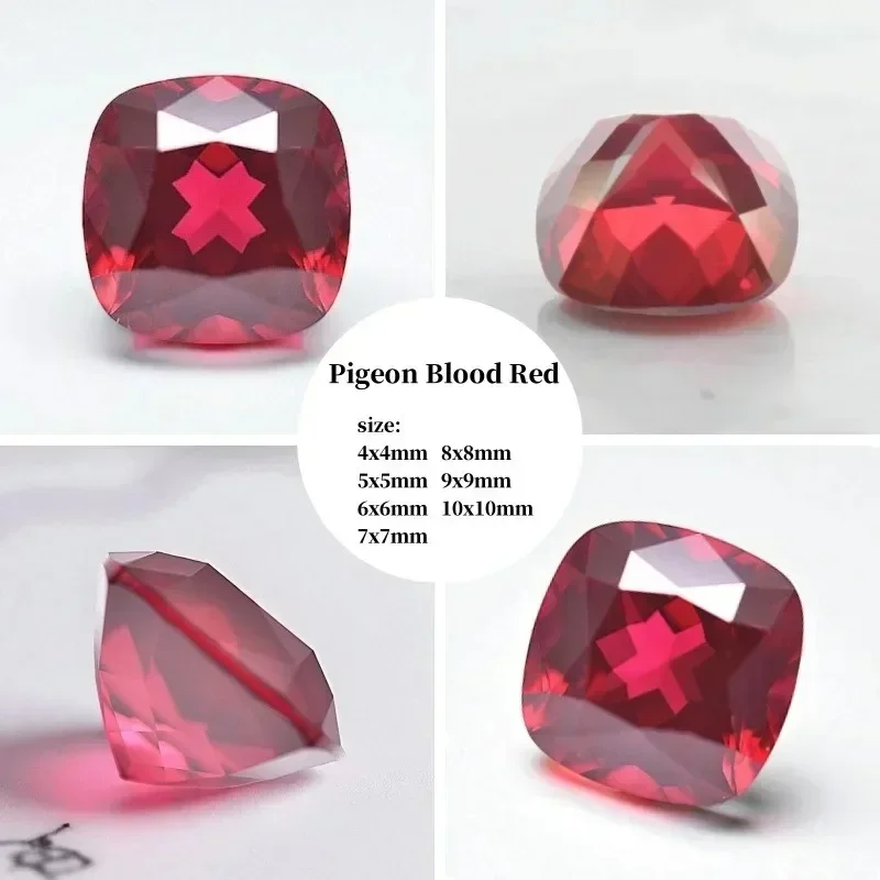 

New Lab Grown Sapphire Cushion Shape for DIY Jewelry Making The Main Materials of Rings and Necklaces Selectable AGL Certificate