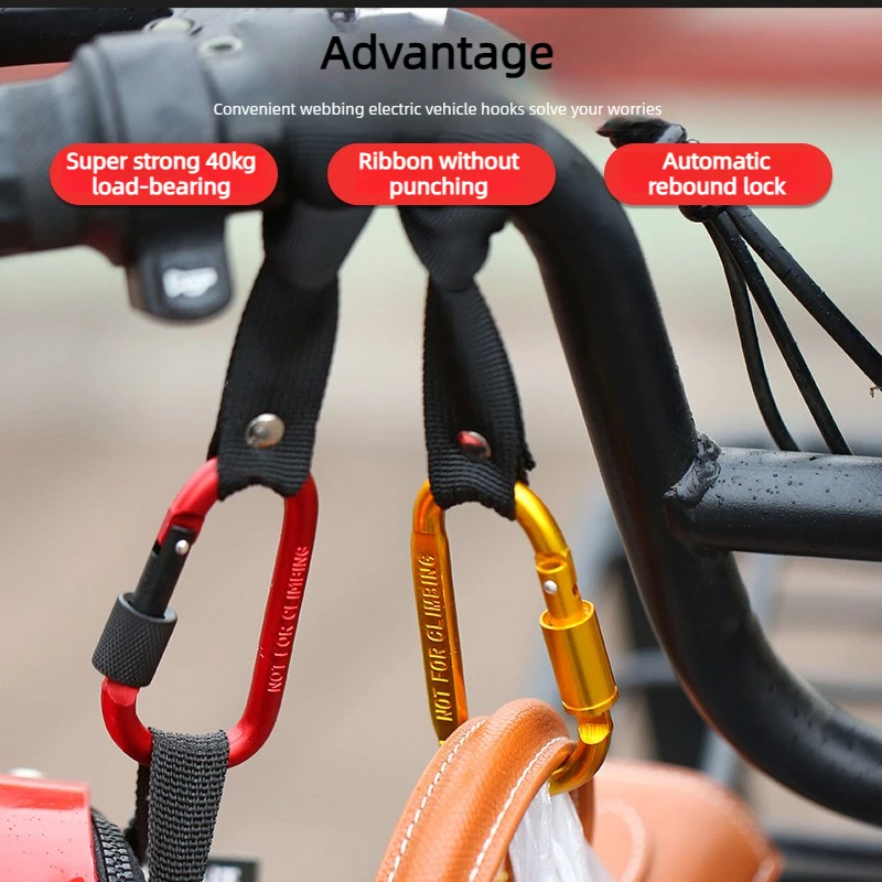 Aluminum Alloy Multifunctional No-Drill Clip Helmet Universal Electric Scooter Bicycle Pedal Holder Motorcycle Handlebar Hook