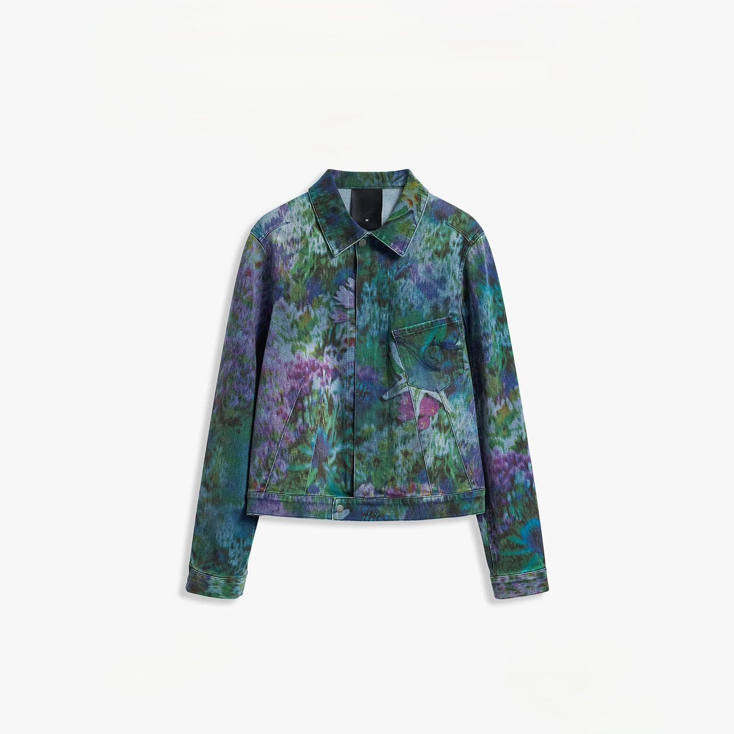2026 European, American, Spanish original loose color floral print embroidered women's short jacket