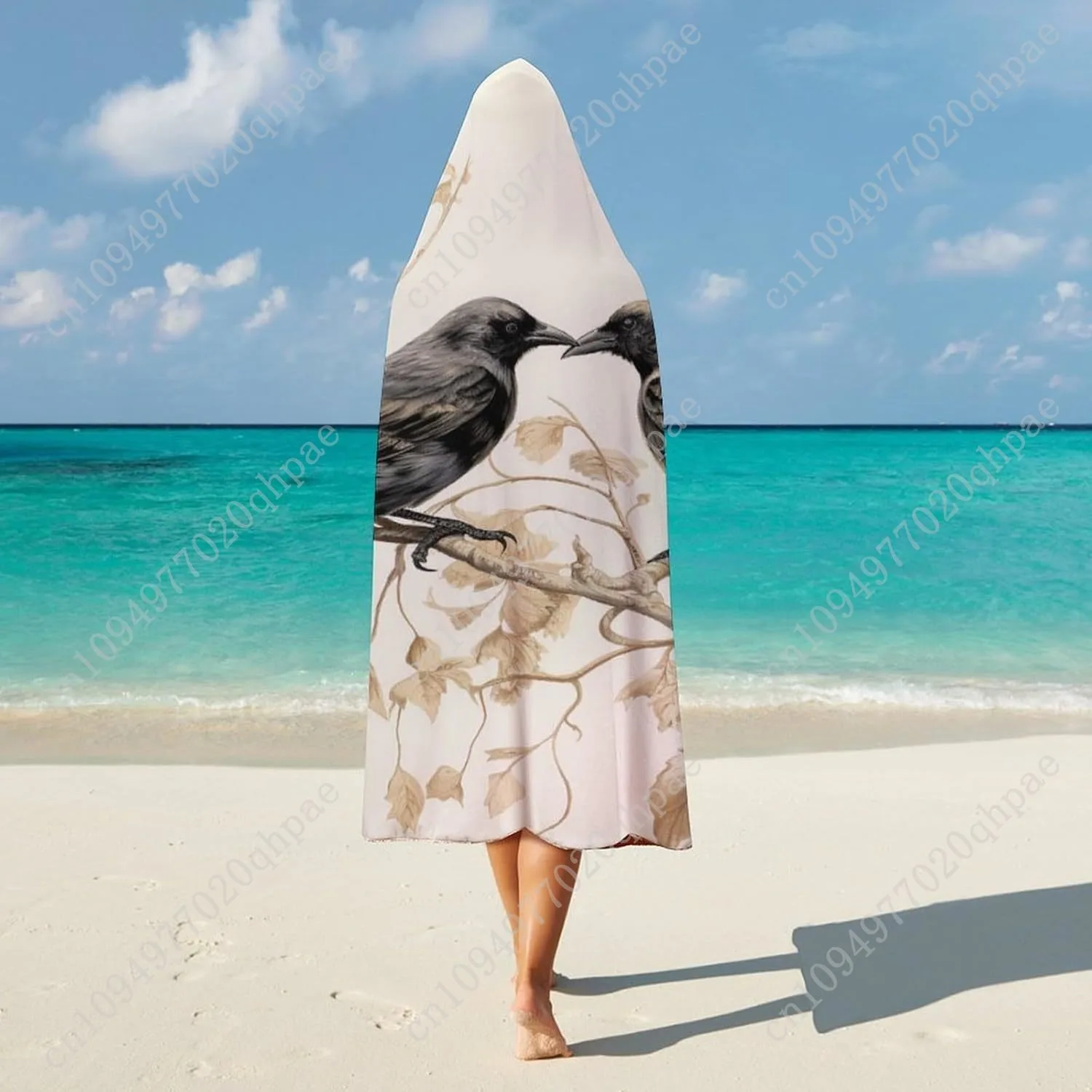 بطانية هوديي مريحة رمي البطانيات مزرعة الديك خمر نمط دافئ محبوب شتاء دافئ الصوف هود المعطف عباءة الرأس #5