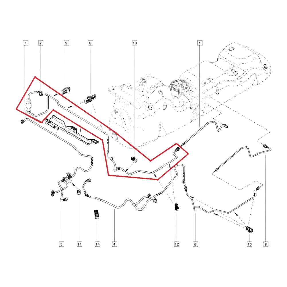 Fuel Line Hose Assembly for Renault Master III 2.3 For dCi For Opel Movano B NV400 X62 For dCi 175068840R 93167654