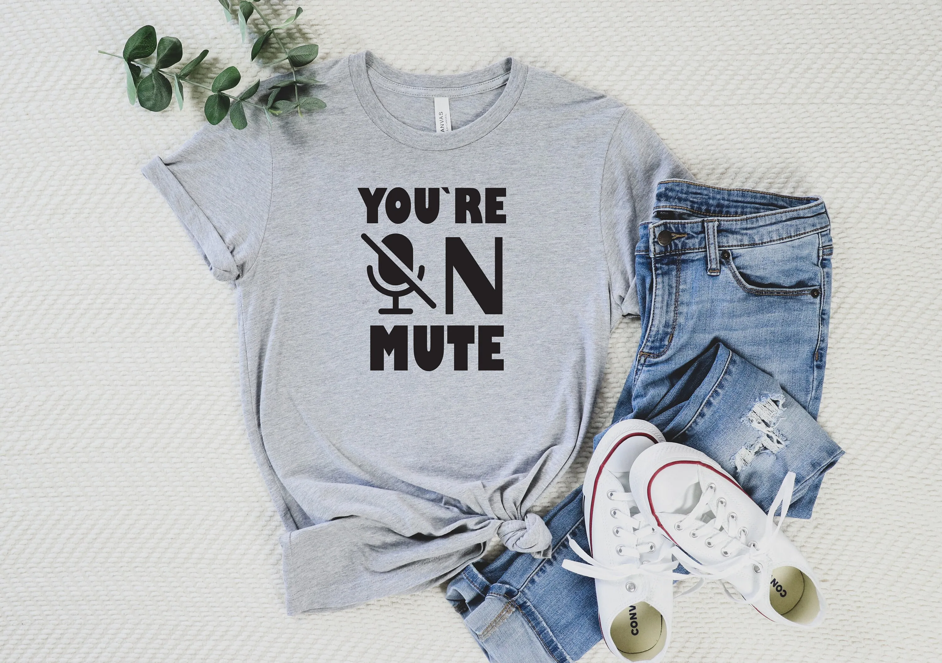 You Are On Mute T Shirt Zoom Video Call Work From Home Conference Meeting Funny