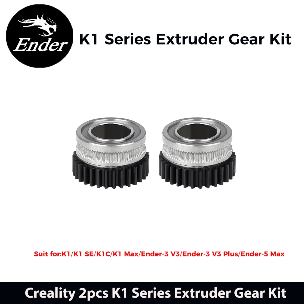 

Creality Extruder Gear Kit 2pcs for K1/K1 SE/K1C / K1 Max /Ender-3 V3 / Ender-3 V3 Plus /Ender-5 Max 3d Printer Parts
