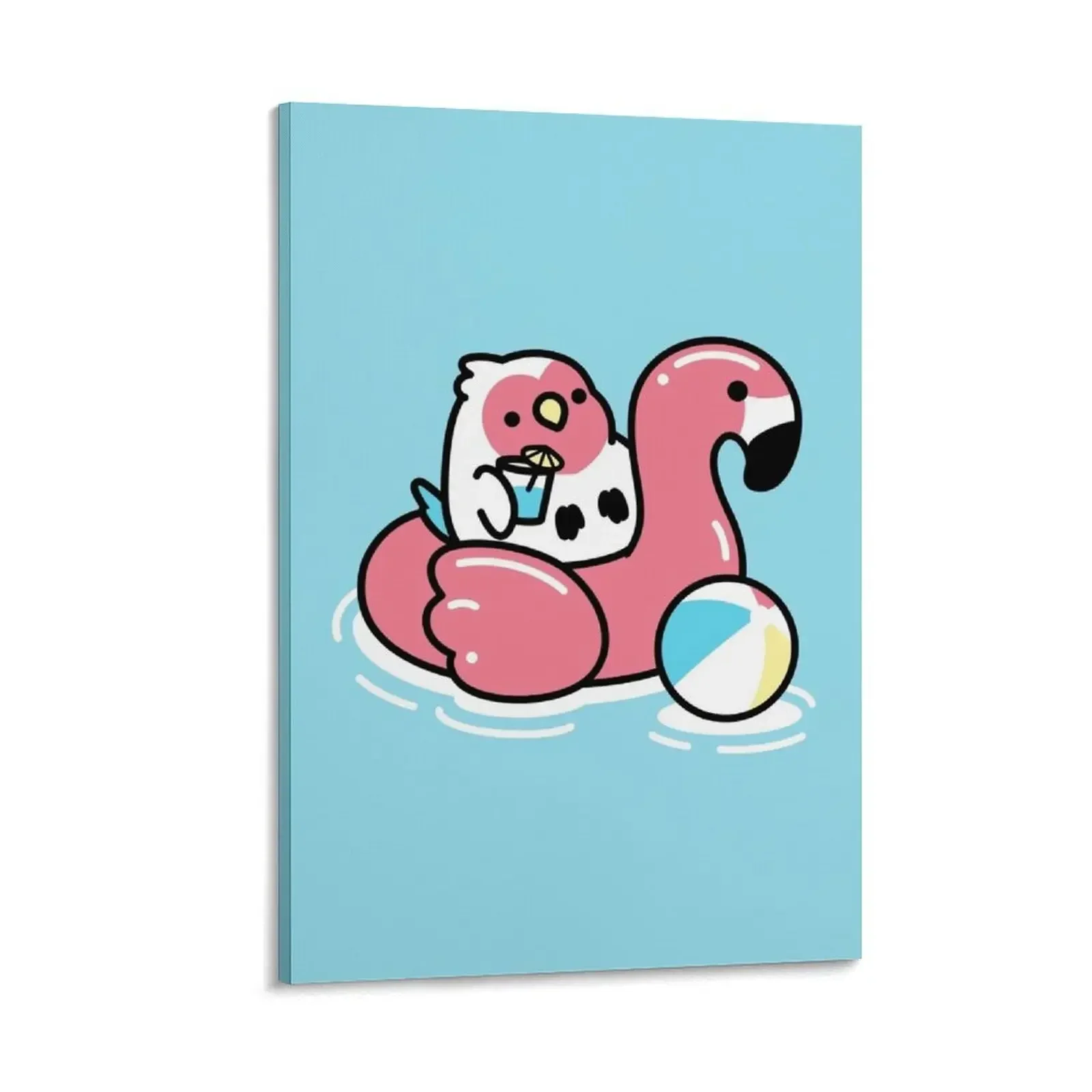 

Flamingo Floaty Cody Canvas Painting Paintings for bedroom art interior paintings Wall paintings