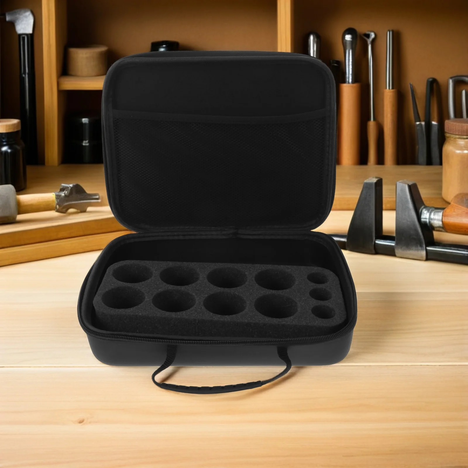 

1pcs Battle Gyro Storage Case Portable Plastic Organizer Box For Impact Resistant With Handle Zipper - Multi