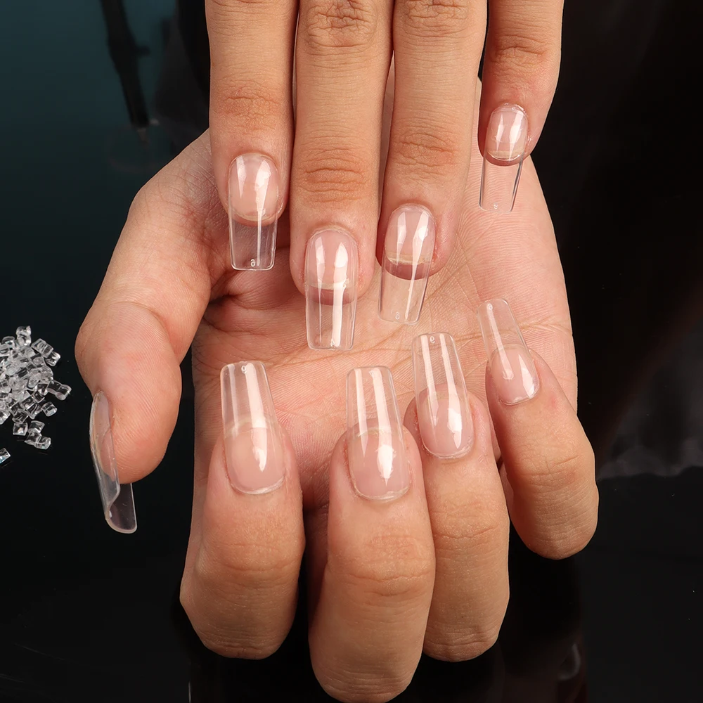

500pcs False Nail Tips Artificial Half Nails 10 Sizes Square Press On Nail