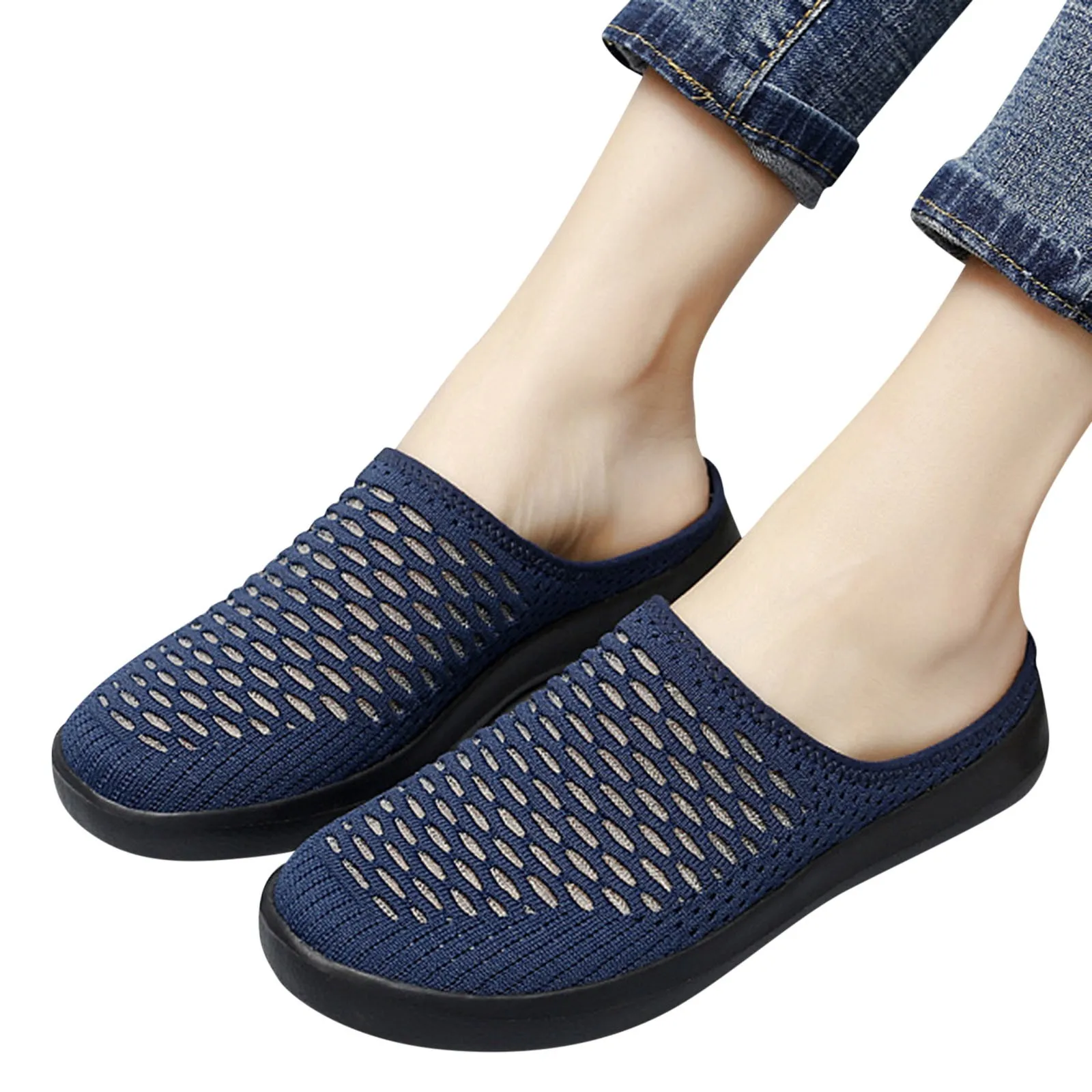 Women Slippers Sandals 2024 Summer Beach Slippers Women Breathable Mesh Flat Shoes Women Flip Flops Zapatos Mujer Home Slippers