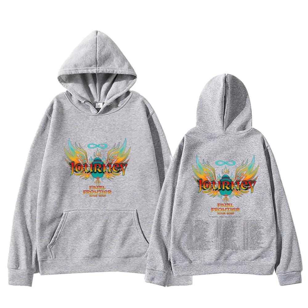 

Толстовки с капюшоном Journey Final Frontier Tour 2026, толстовка с рисунком рок-группы Journey Band для женщин и мужчин, модная уличная одежда с длинными рукавами