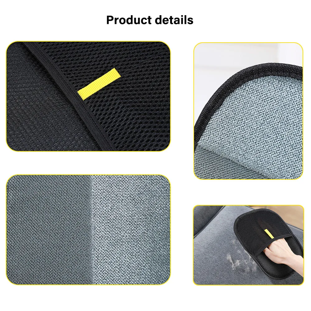 Pet Hair Removal Tool Reusable Static Removal Gloves, Double-Sided Grooming Gloves for Pets, Removes Pet Fur Hair for Carpets image 5