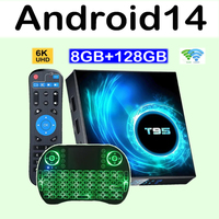Smart TV Box Android 14 T95 64GB/128GB AllwinnerH616 6K Media Player  Dual WiFi Bluetooth5.4 Voice Media Player TV Box